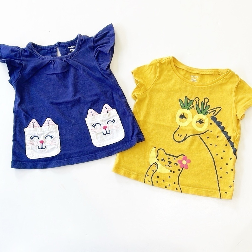 Carter's baby girls short sleeve tops